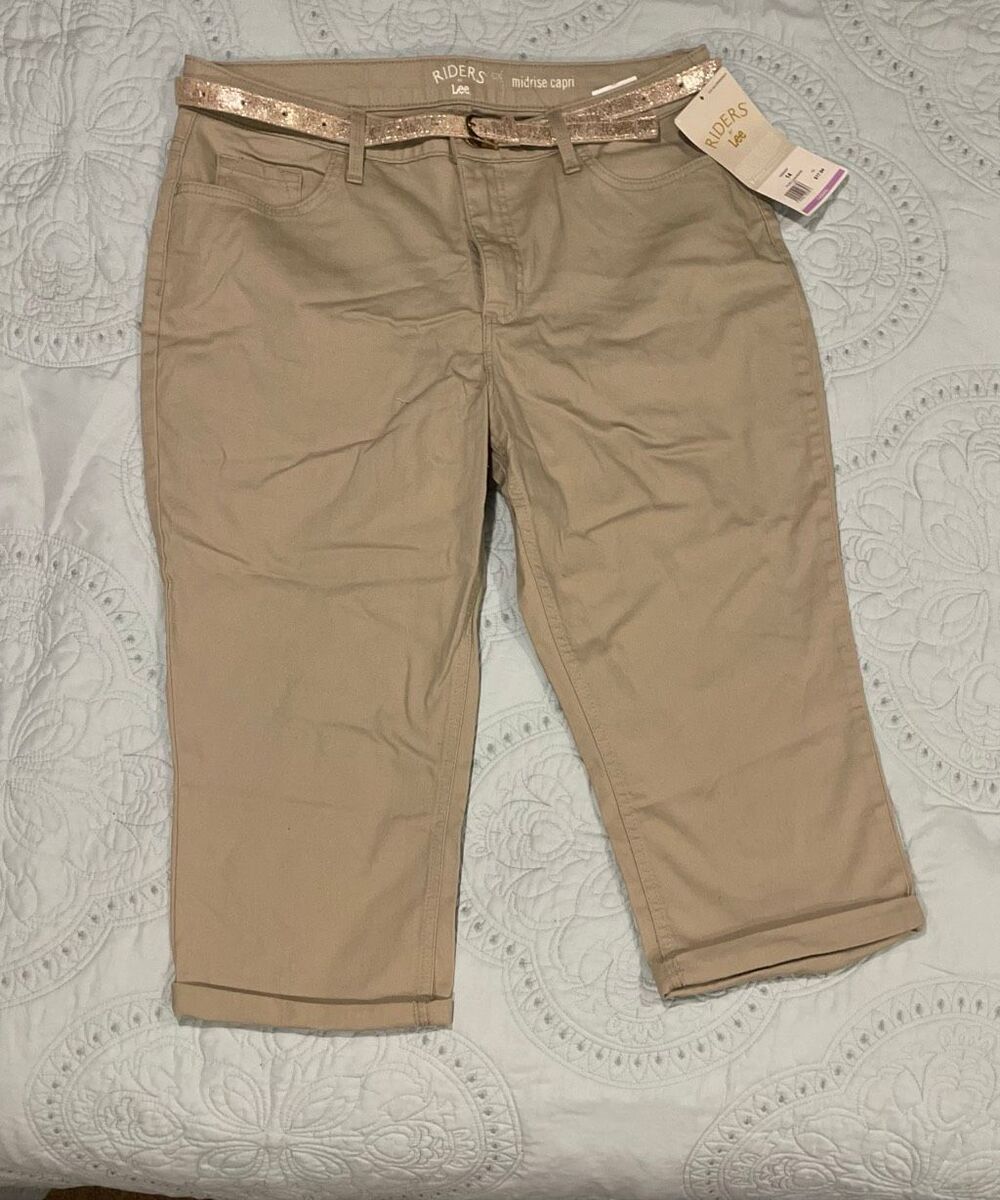 Riders by Lee Women’s 14 Khaki Capri New
